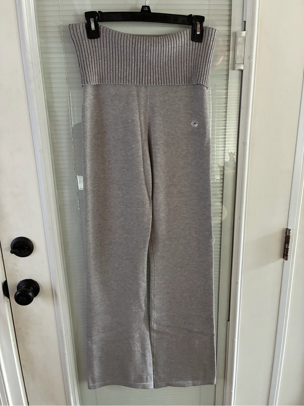 Aeropostale Light Gray Flare Leg Sweater Knit Track Pants
